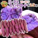 千葉県産 ”パープルスイートロード” 秀品 約2.5kg 紫芋 さつまいも【予約 10月以降】 送料無料