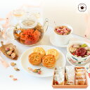 リムテー ギフト カーネーション 花咲く お茶 工芸茶5種 八宝茶 バラ茶 花茶 パイナップルケーキ パンダ月餅 詰め合わせ ほっこりセット お菓子 スイーツ プレゼント 台湾 中国茶 人気 送料無料