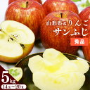 【ふるさと納税】 りんご 5kg「サンふじ」 秀品 (14〜20玉) 山形県産【2025年11月中旬頃〜12月頃発送予定】/ お取り寄せ ご当地 特産 産地直送 果物 フルーツ 季節 冬 デザート おやつ 林檎 アップル 5キロ 2025年産 令和7年産 東北 山形