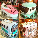 新幹線・電車・バスなどのかたちの3D立体型ケーキ スイーツ プチギフト 誕生日 バースデーケーキ パーティ サプライズ キャラクターケーキ 還暦 お祝い 結婚記念日 米寿 喜寿